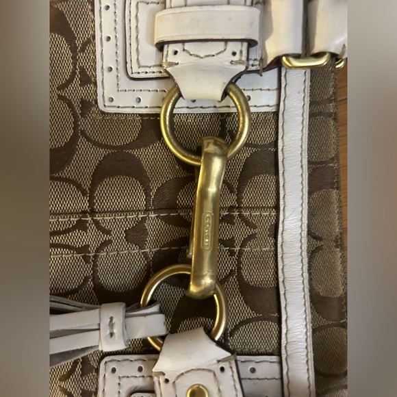 Tan and brown Coach purse - Picture 3 of 6